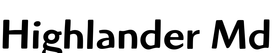Highlander Md OS ITC TT Medium Yazı tipi ücretsiz indir